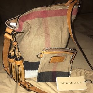 Burberry Mini Ashby Tassel Crossbody w/ coin purse